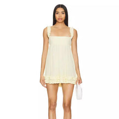 Wear Tube Top Backless Ruffled Strap Dress