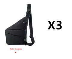 Multi-function Storage Gun Bag Close-fitting One-shoulder Anti-theft Bag - Black / Right 3PCS - Clothing