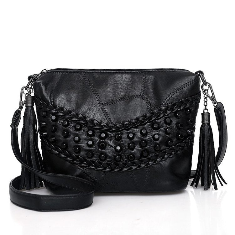 One shoulder bag cross body bag - Black - Clothing