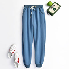 Lamb velvet sweatpants women autumn and winter plus cashmere sweatpants cotton trousers