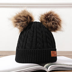 Baby Ear Caps Children’s Raccoon Fur Caps - Hat