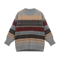 Long-sleeved plus-size jumper top
