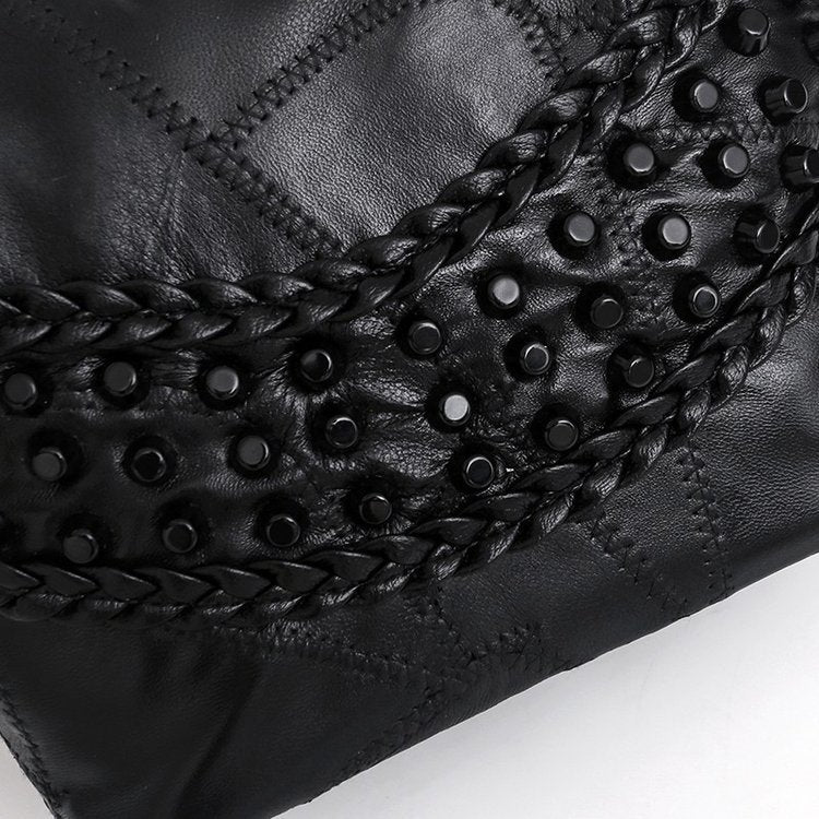 One shoulder bag cross body bag - Black - Clothing