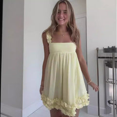 Wear Tube Top Backless Ruffled Strap Dress