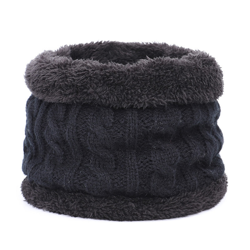 New children’s autumn and winter hat and scarf set - Black / D - Hat