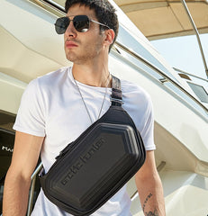 Men’s Messenger Shoulder Waist Bag Trend Fashion Design Sling Bag Large Capacity Waterproof Chest Bags Wear-resistant