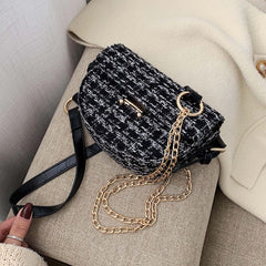 Checked shoulder bag - Clothing