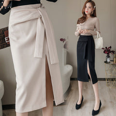 Fashion Lace Mid-length Skirt Slim One Step Hip Skirt