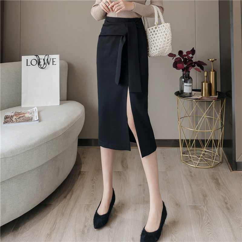 Fashion Lace Mid-length Skirt Slim One Step Hip Skirt