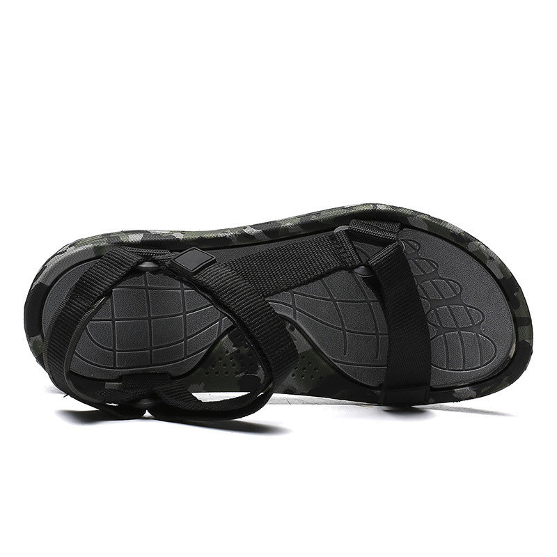 Summer Casual Sandals Men's Trend All-match Men's Widening Fat