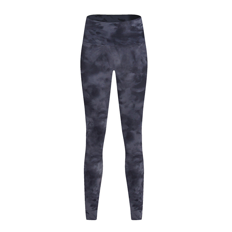 Nude High-Waist Hip-lifting Elastic Fitness Exercise Nine-point Toga Pants