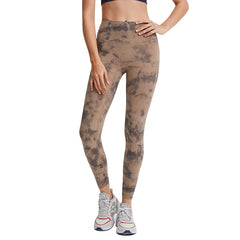 Nude High-Waist Hip-lifting Elastic Fitness Exercise Nine-point Toga Pants