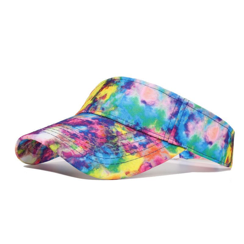 New Tie-dye Baseball Cap Men's And Women's Sun-shield Hats Wild Graffiti Hat