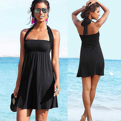 Variety Of Streamers Wrapped Chest Beach Skirt Poly