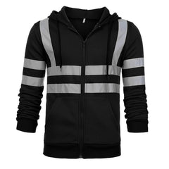 Reflective Strip Sanitation Work Clothes Hoodie