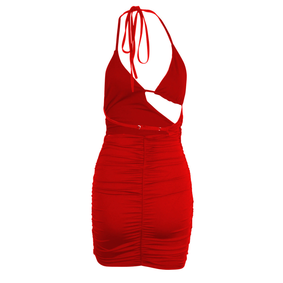 European And American Summer Sexy Sling Pleated Nightclub Dress