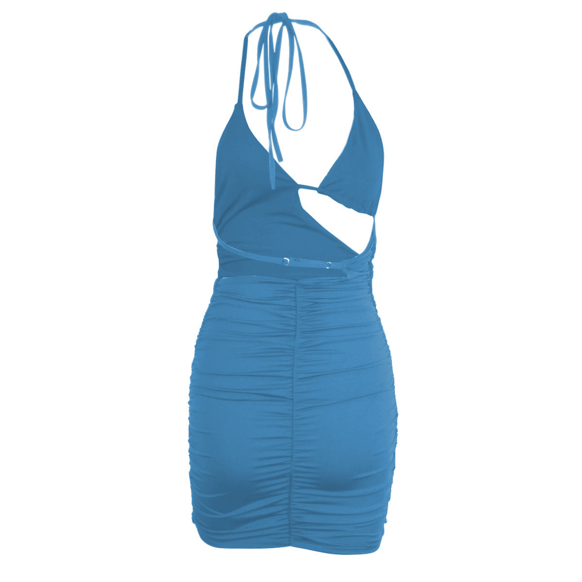 European And American Summer Sexy Sling Pleated Nightclub Dress