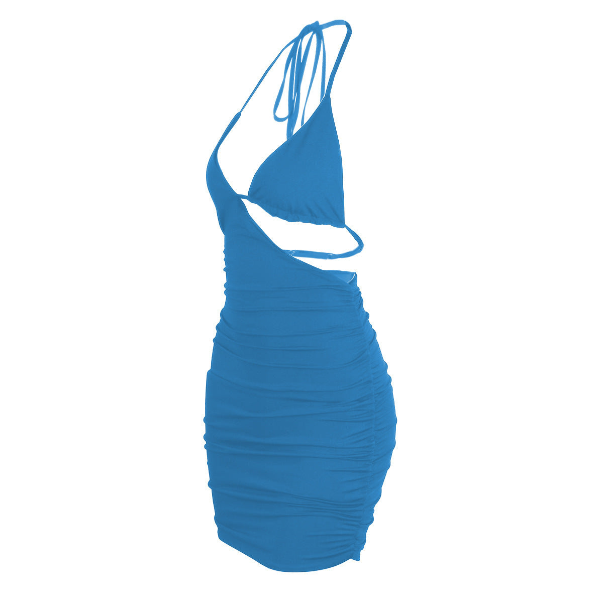 European And American Summer Sexy Sling Pleated Nightclub Dress