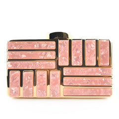 Gold Acrylic Clutch Bags For Women New Shoulder Bag Fashion - Gold - Clothing