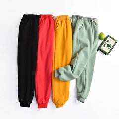 Lamb velvet sweatpants women autumn and winter plus cashmere sweatpants cotton trousers