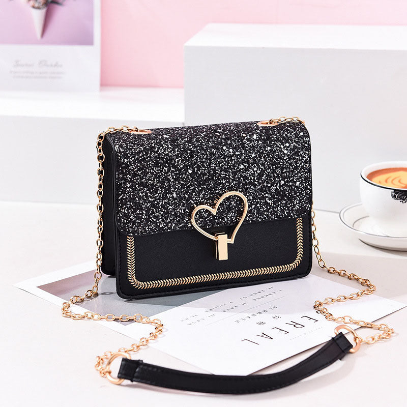Chain student cross-body bag - Black - Clothing