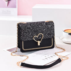 Chain student cross-body bag - Black - Clothing