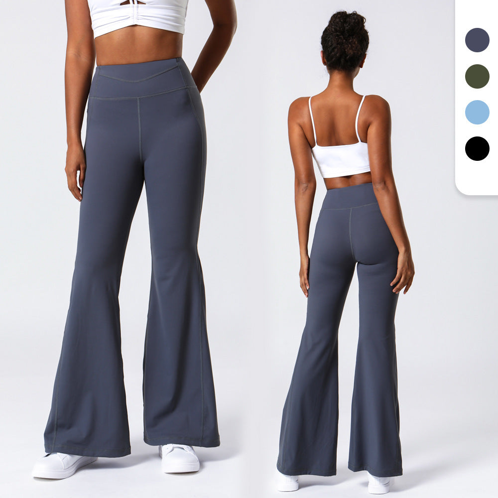Women's Loose Nude High Waist Yoga Pants