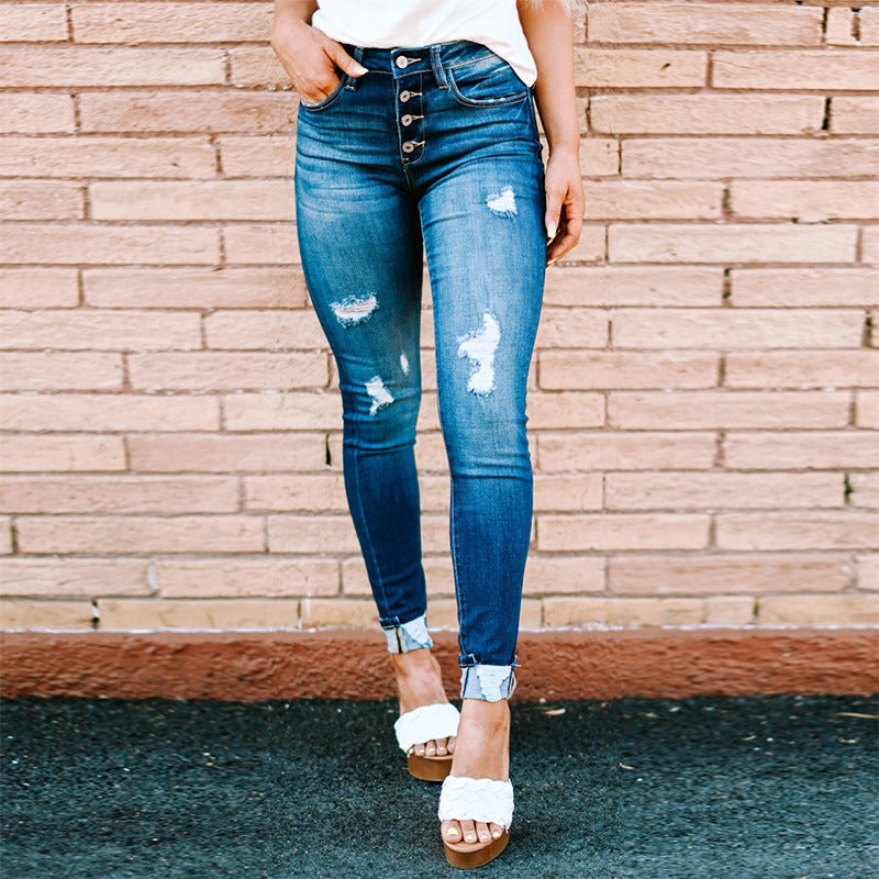 Women’s High Waist Flare Jeans – Stretchy Bell Bottom Denim