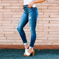 Women’s High Waist Flare Jeans – Stretchy Bell Bottom Denim