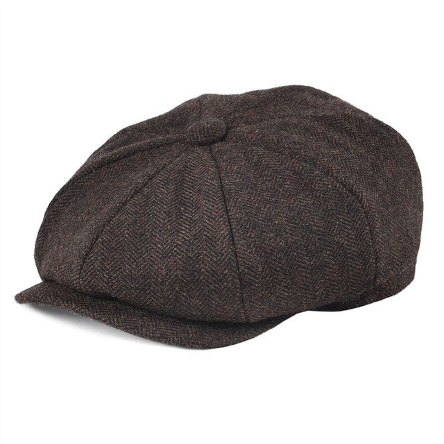 British Retro Peaky Blinder Octagonal Cap - Hat