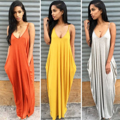 Women Summer Dress Casual Long Dresses Plus Size