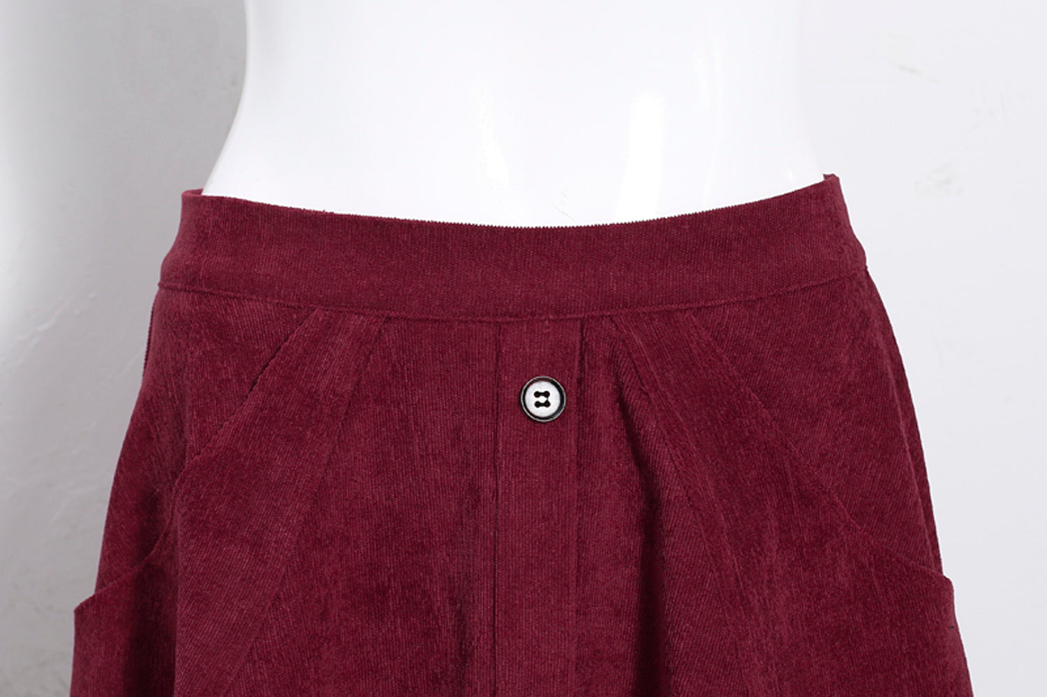 Hong Kong style niche retro corduroy skirt
