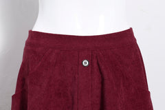 Hong Kong style niche retro corduroy skirt