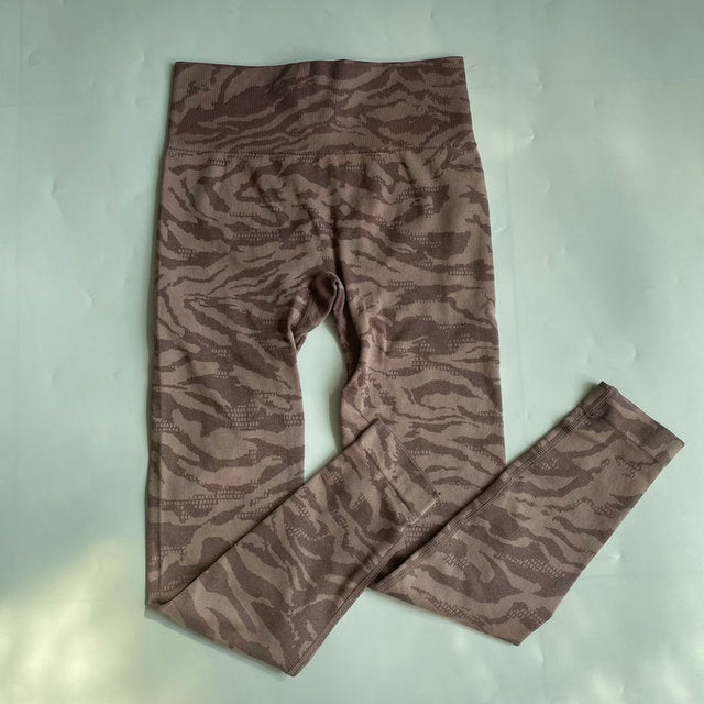 Colors Drop Shipping Seamless Camouflage Leggings High
