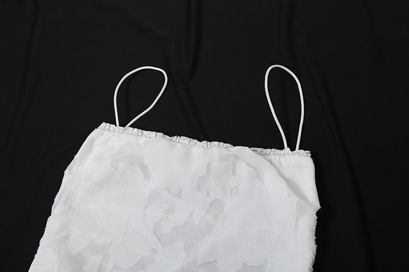 European, American And French Style High Class Elegant Solid Color Slim Fit Bare Back Sling Dress