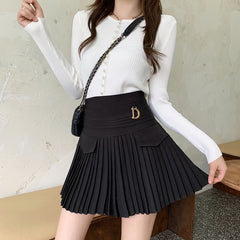 Plus Size Women's Spring And Summer Dress New Fat Sister Love Pleated Skirt Fat Mm Pleated Skirt