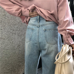 Women’s Wide-Leg Denim Pants – Full Length