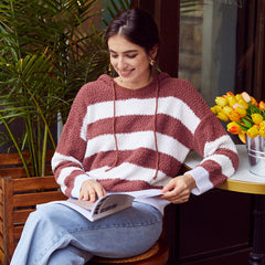Women's striped sweater