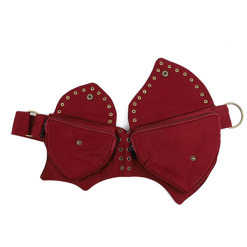 Vintage Waist Chest Bags Women Crossbody Bag Waistpack Outdoor Mobile Storage - Clothing