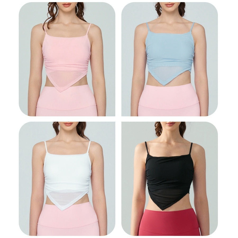 Women's Mesh Camisole Yoga Vest Underwear