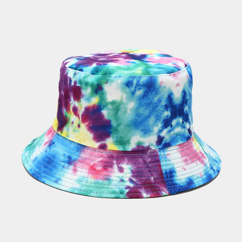 Summer Outdoor Tie-dyed Double-sided Sun Protection Hat - 3 Colors / M - Hat