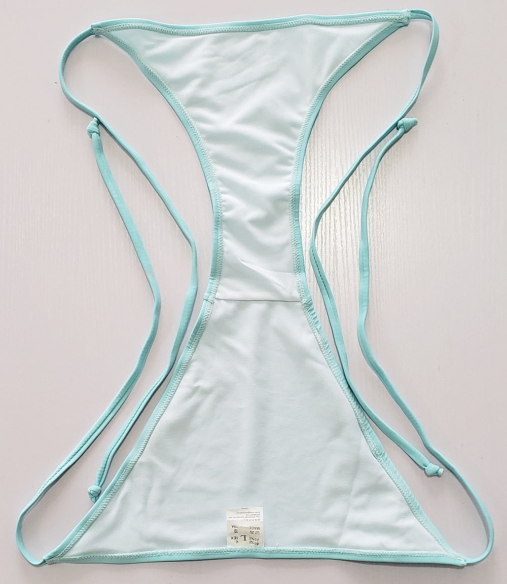 Women's Summer Triangle Bikini Set – Sexy 2-Piece Swimsuit with Halter Neck and Padded Top, Available in 9 Colors