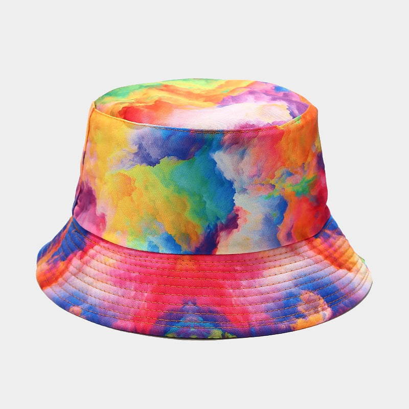 Summer Outdoor Tie-dyed Double-sided Sun Protection Hat - 2 Colors / M - Hat