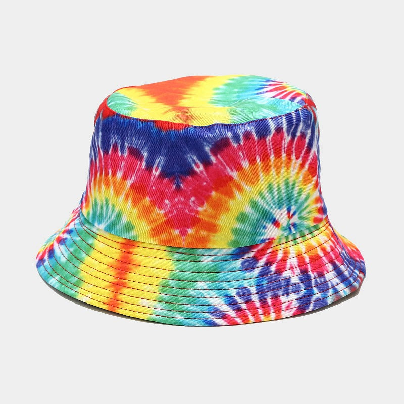 Summer Outdoor Tie-dyed Double-sided Sun Protection Hat - 1 Color / M - Hat