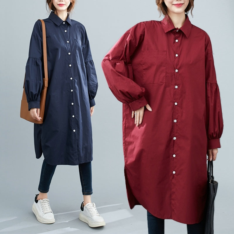 Mid-length puff sleeve shirt - Hat