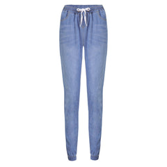 Casual Stretch Jogger Pants for Women – Elastic Waist with Drawstring