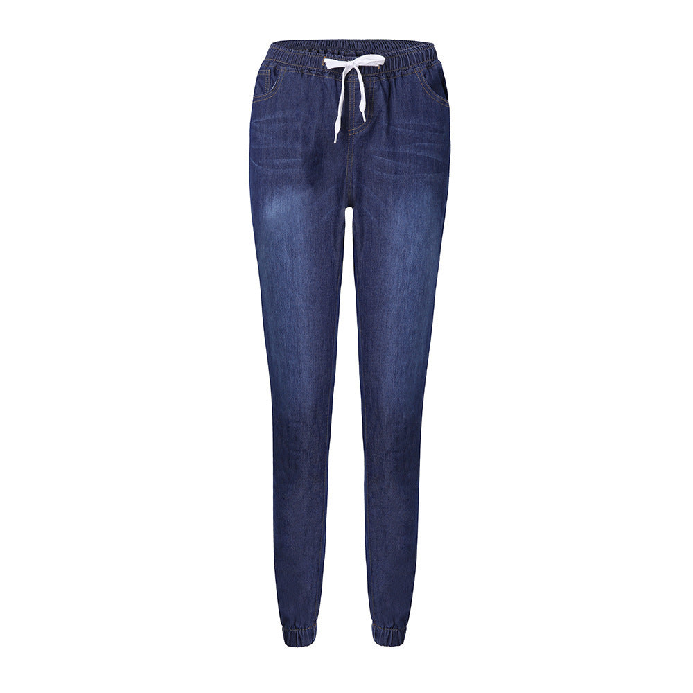 Casual Stretch Jogger Pants for Women – Elastic Waist with Drawstring