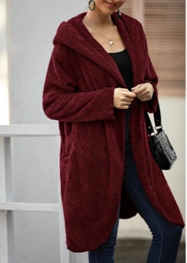 Double-sided fleece coat