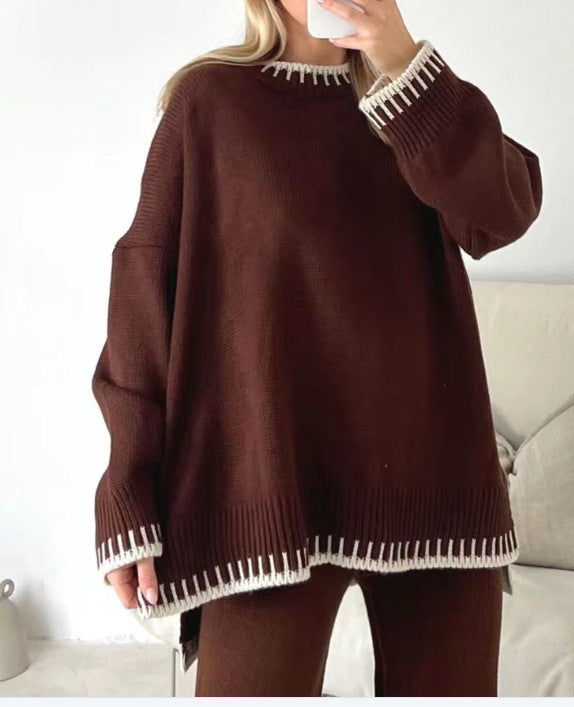 Fashion Solid Color Casual Loose Outfit