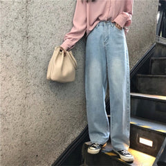 Women’s Wide-Leg Denim Pants – Full Length